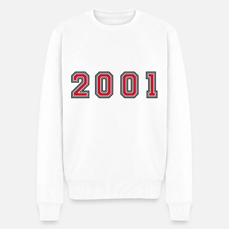 Numéro de l’année 2001 - Pull Premium bio Homme - blanc