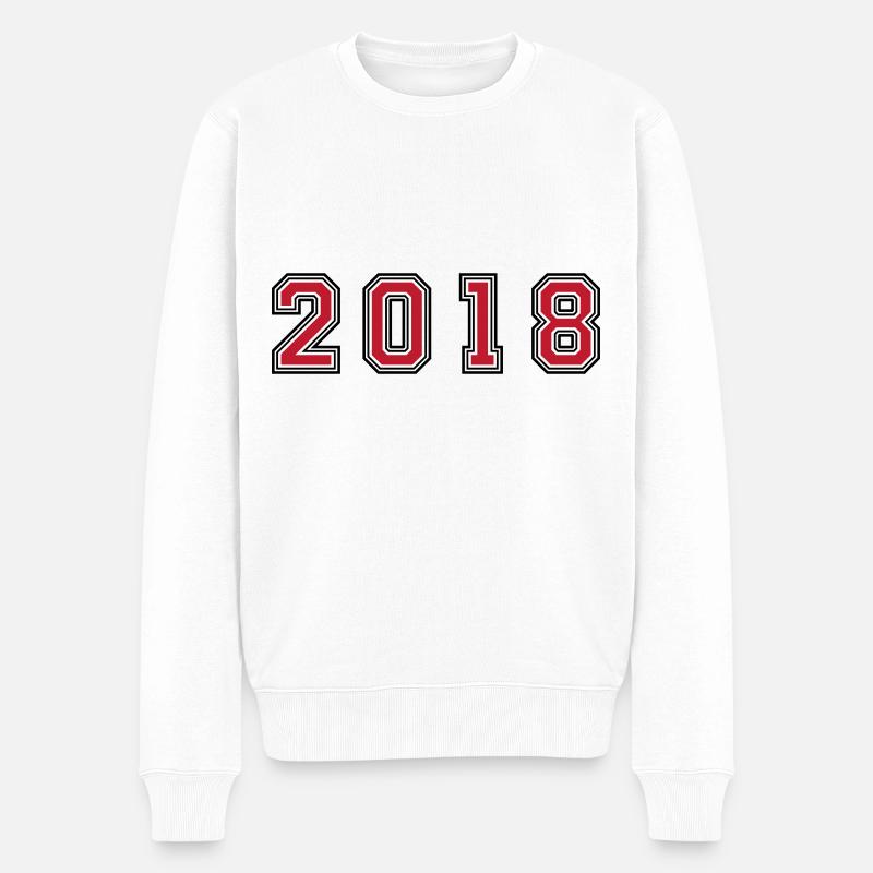 Numéro de l’année 2018 - Pull Premium bio Homme - blanc