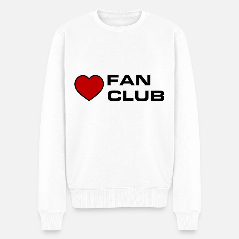 Fan Club - Männer Premium Bio Pullover - Weiß
