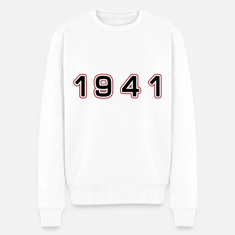 Numéro de l’année 1941 - Pull Premium bio Homme - blanc