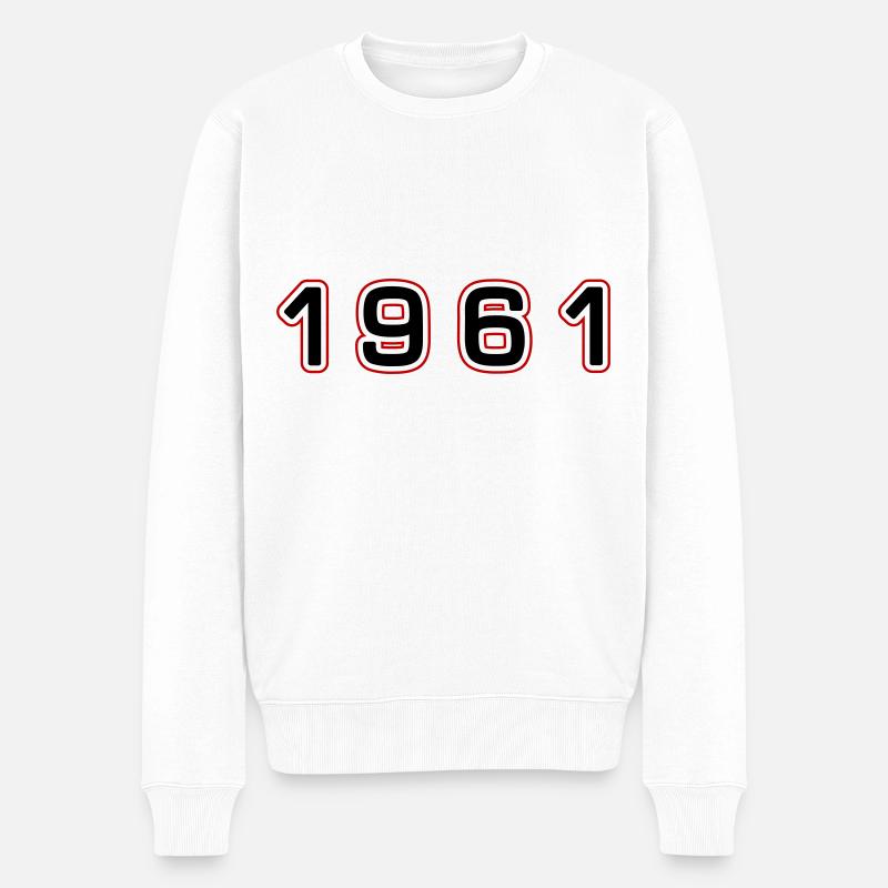 Numéro de l’année 1961 - Pull Premium bio Homme - blanc