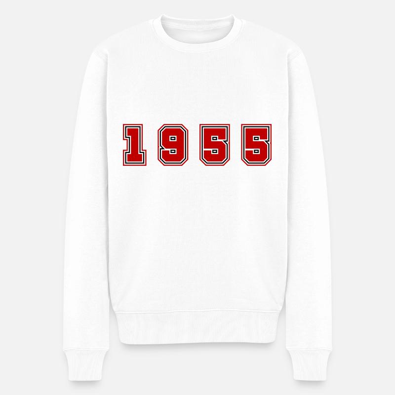 Numéro de l’année 1955 - Pull Premium bio Homme - blanc