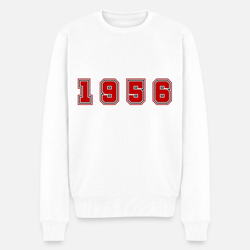 Numéro de l’année 1956 - Pull Premium bio Homme - blanc