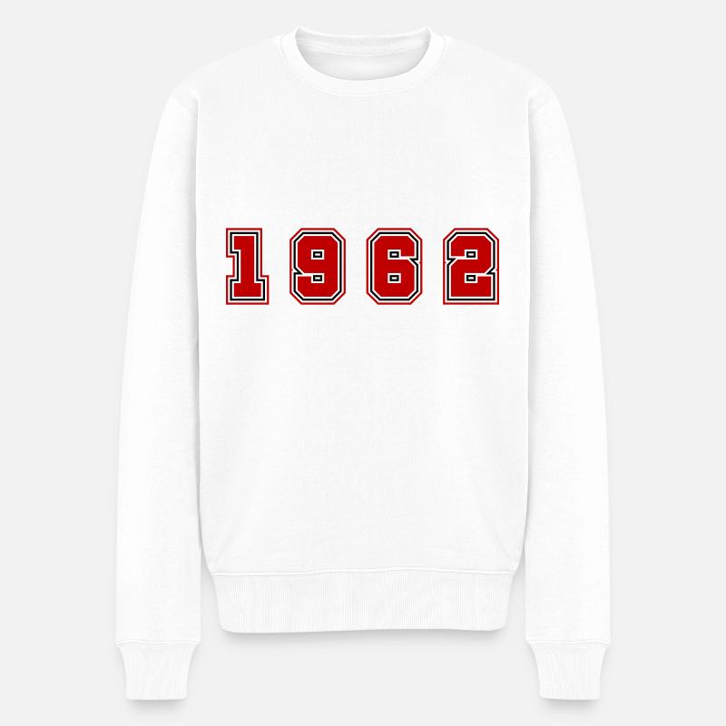 Numéro de l’année 1962 - Pull Premium bio Homme - blanc
