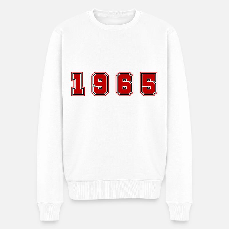 Numéro de l’année 1965 - Pull Premium bio Homme - blanc