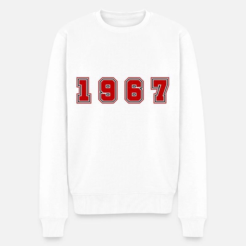 Numéro de l’année 1967 - Pull Premium bio Homme - blanc
