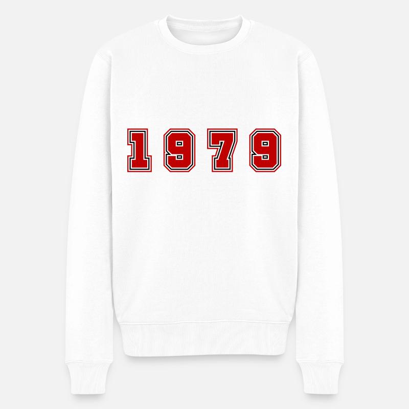 Numéro de l’année 1979 - Pull Premium bio Homme - blanc