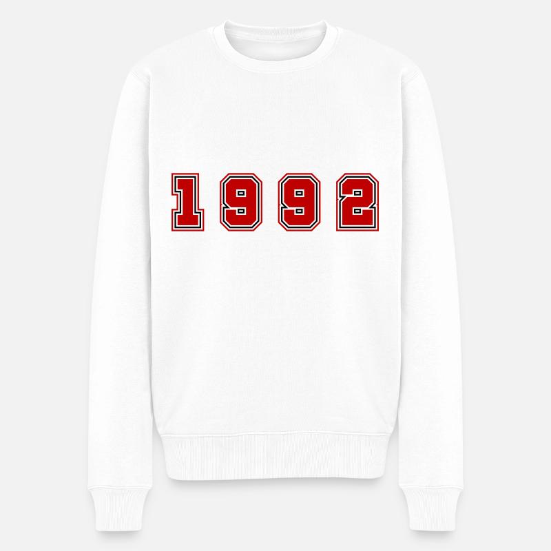 Numéro de l’année 1992 - Pull Premium bio Homme - blanc