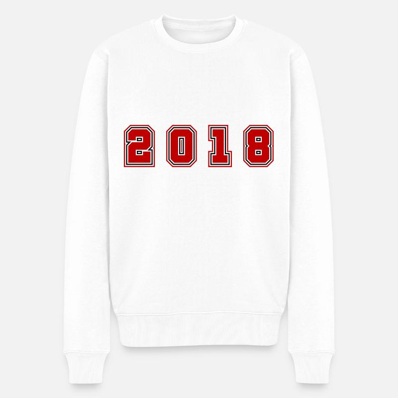 Numéro de l’année 2018 - Pull Premium bio Homme - blanc