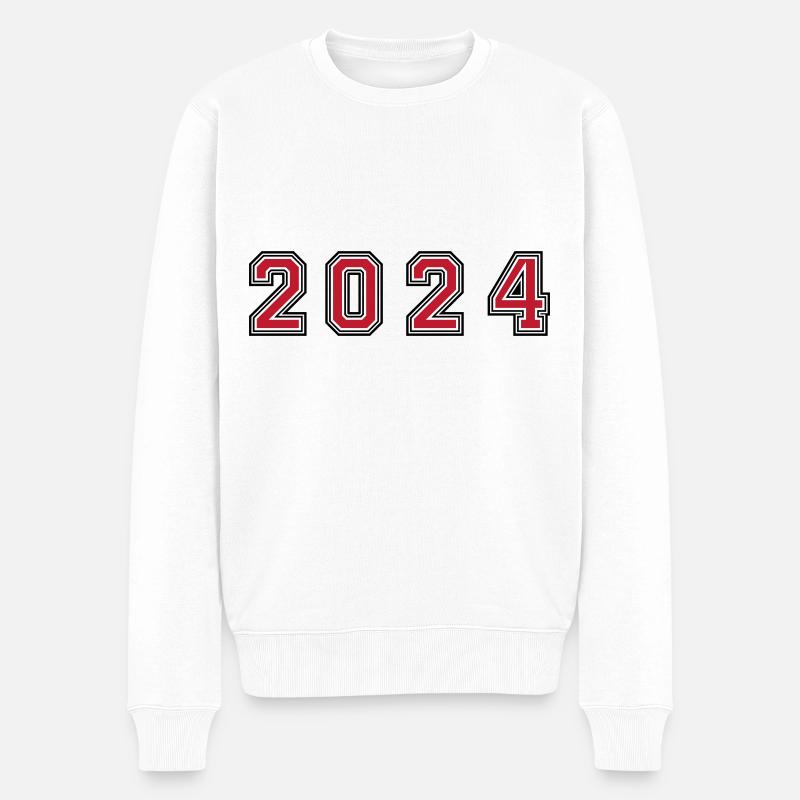 Numéro de l’année 2024 - Pull Premium bio Homme - blanc