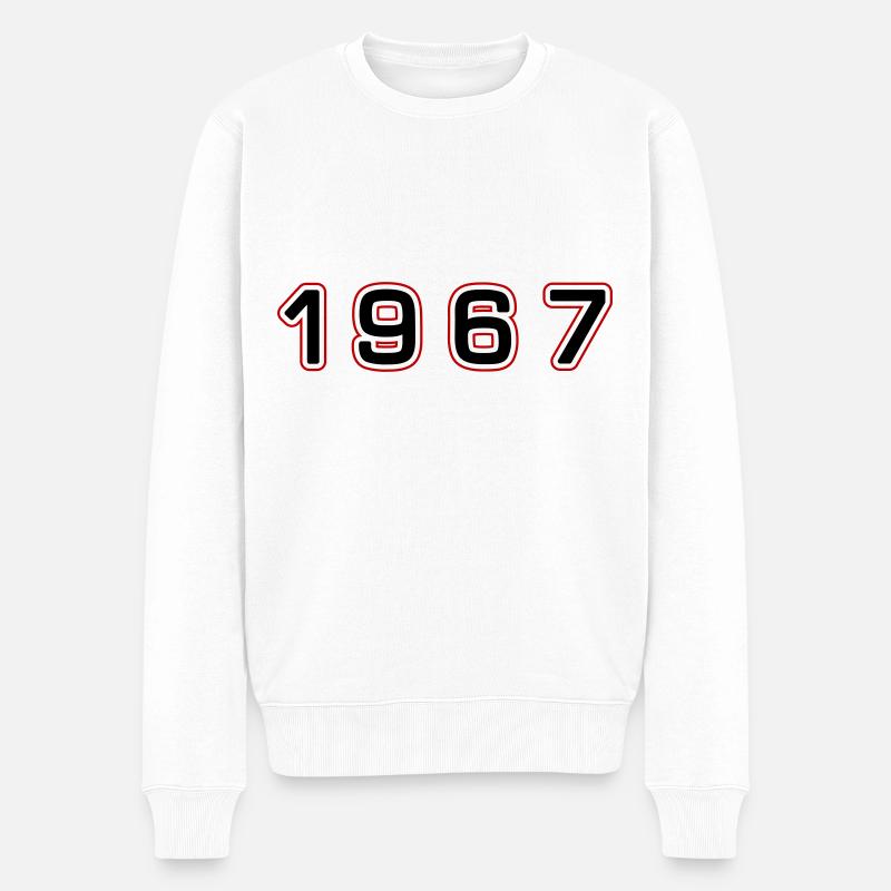 Numéro de l’année 1967 - Pull Premium bio Homme - blanc