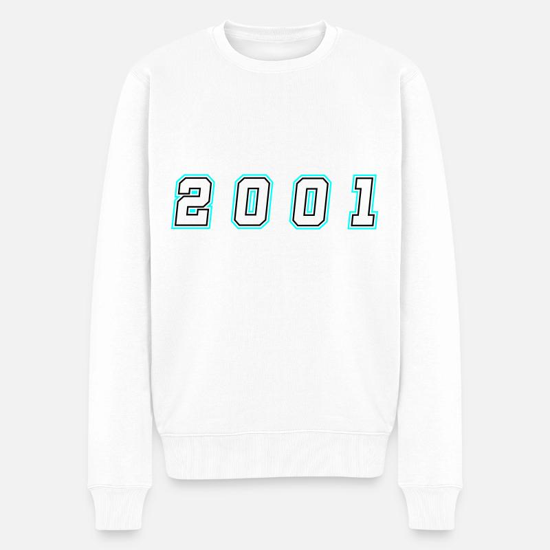 Numéro de l’année 2001 - Pull Premium bio Homme - blanc