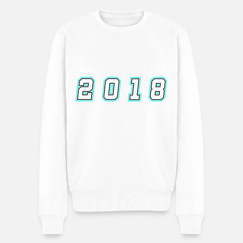 Numéro de l’année 2018 - Pull Premium bio Homme - blanc