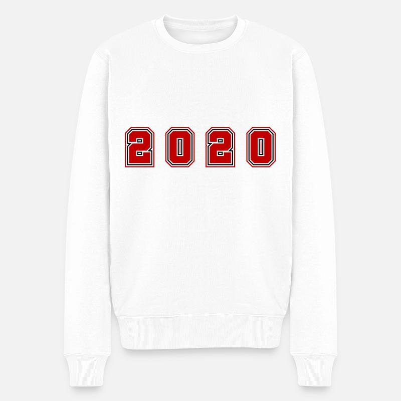 Numéro de l’année 2020 - Pull Premium bio Homme - blanc