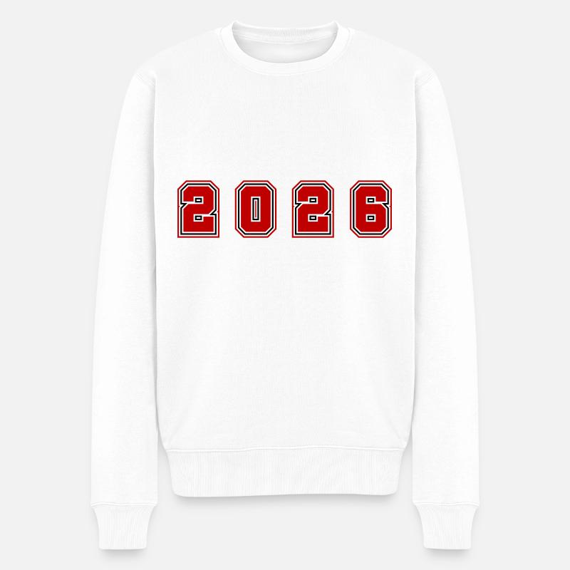 2026 Numéro de l’année - Pull Premium bio Homme - blanc