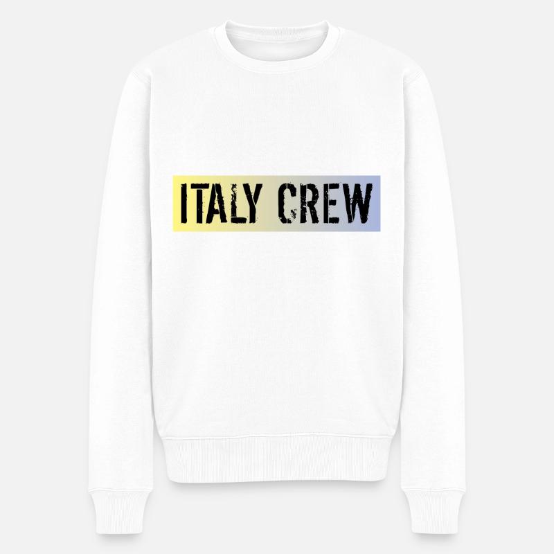 Italie Équipage - Pull Premium bio Homme - blanc