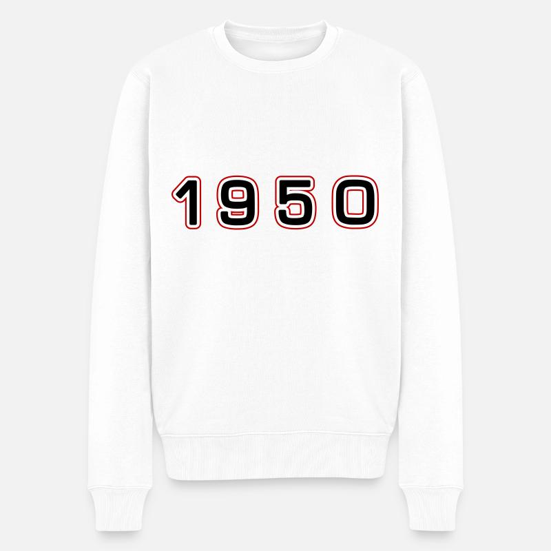 Numéro de l’année 1950 - Pull Premium bio Homme - blanc