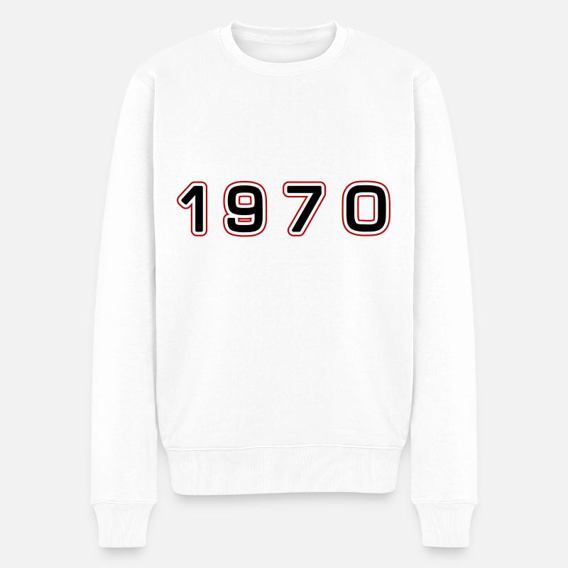 Numéro de l’année 1970 - Pull Premium bio Homme - blanc