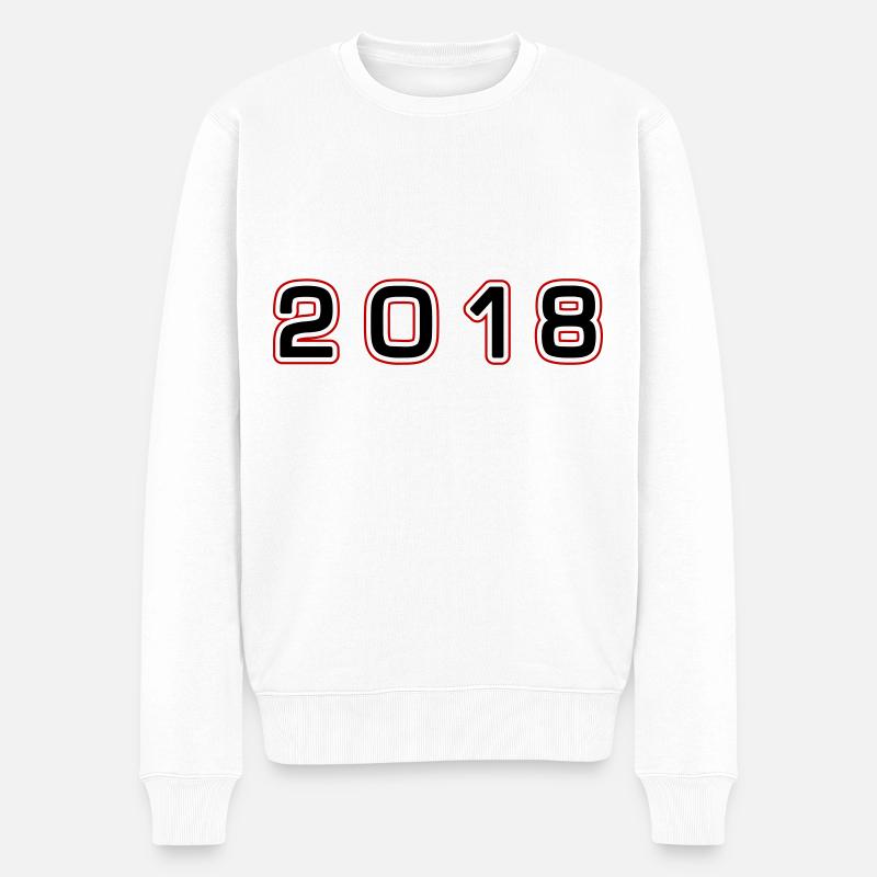 Numéro de l’année 2018 - Pull Premium bio Homme - blanc
