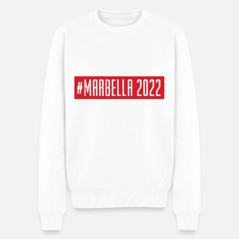 Marbella 2022 - Pull Premium bio Homme - blanc