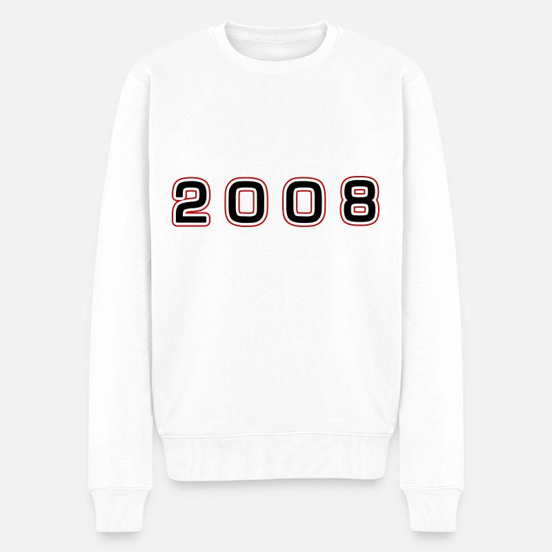 Numéro de l’année 2008 - Pull Premium bio Homme - blanc