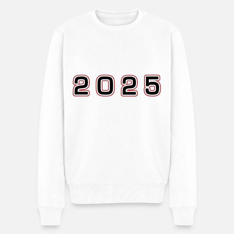 Numéro d’année 2025 - Pull Premium bio Homme - blanc