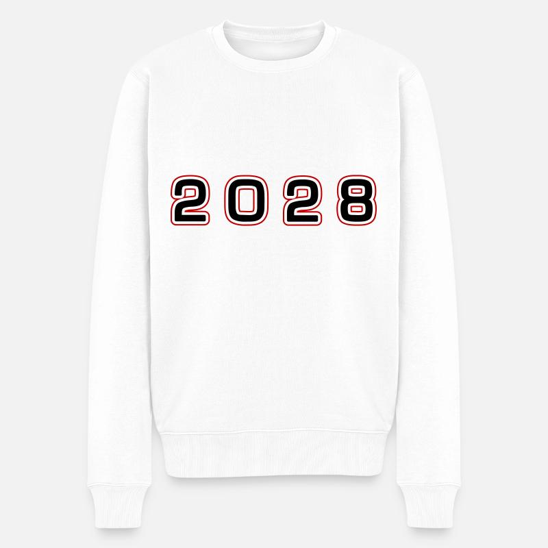 Numéro d’année 2028 - Pull Premium bio Homme - blanc