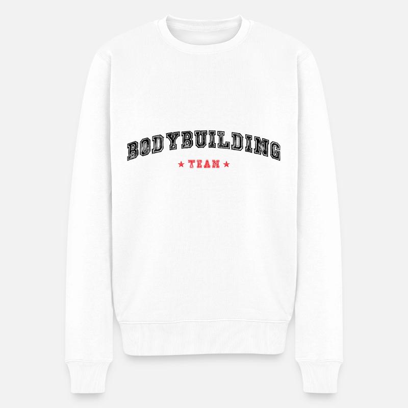 Équipe de musculation - Pull Premium bio Homme - blanc