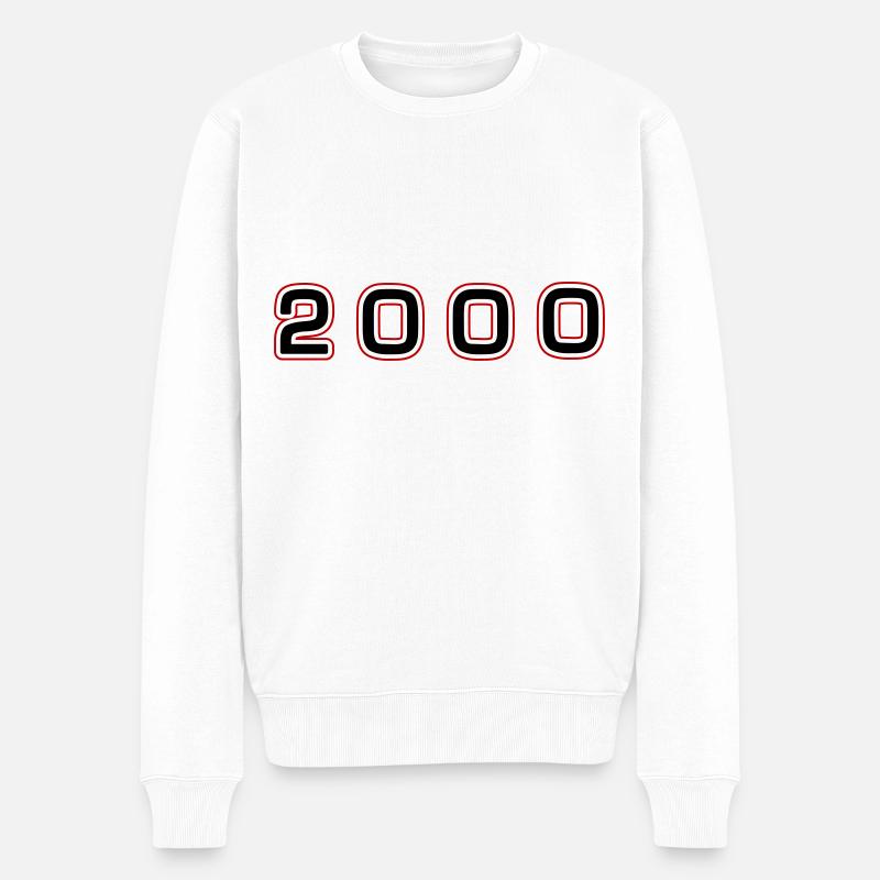 Numéro de l’année 2000 - Pull Premium bio Homme - blanc
