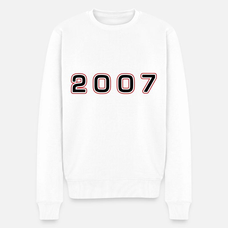 Numéro de l’année 2007 - Pull Premium bio Homme - blanc
