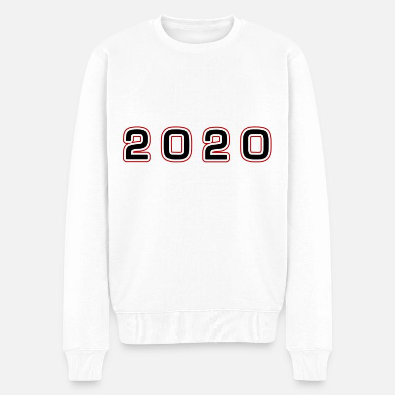 Numéro d’année 2020 - Pull Premium bio Homme - blanc