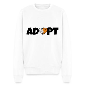 Adopt animals - Men's Premium Organic Jumper - white - Front - Thijin (182cm)