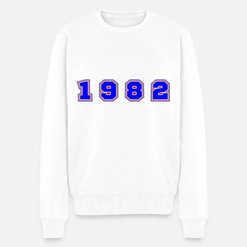 Numéro de l’année 1982 - Pull Premium bio Homme - blanc