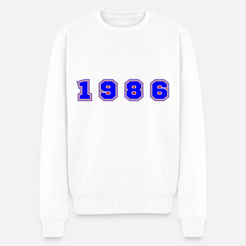 Numéro de l’année 1986 - Pull Premium bio Homme - blanc