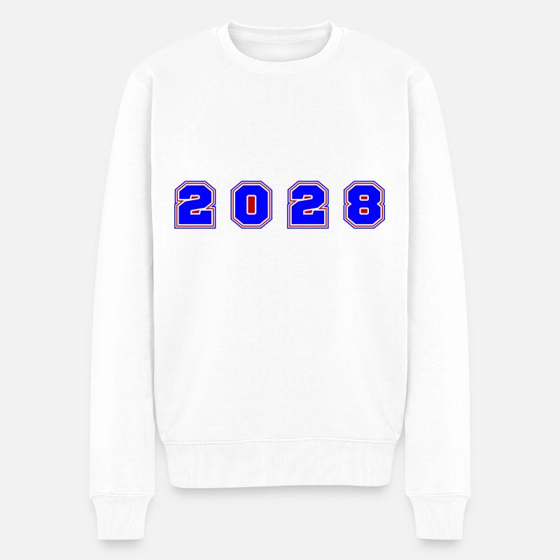 Numéro de l’année 2028 - Pull Premium bio Homme - blanc
