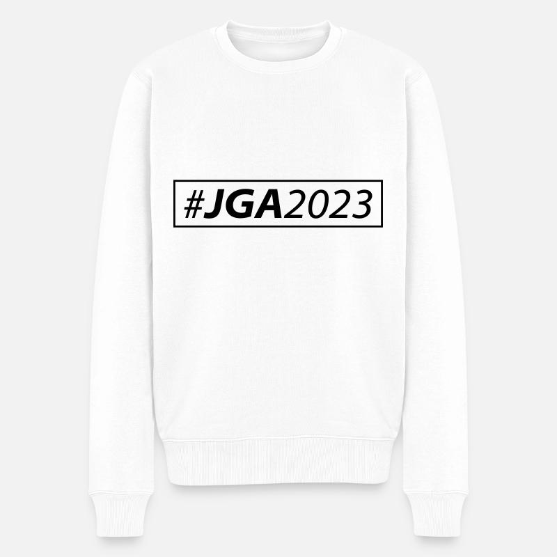 Jga 2023 Junggesellenabschied - Männer Premium Bio Pullover - Weiß