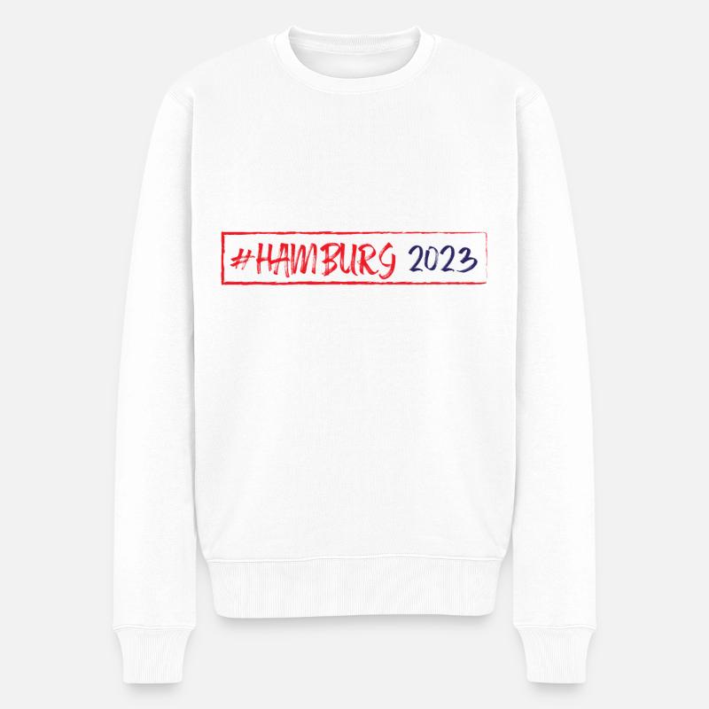 Hambourg 2023 - Pull Premium bio Homme - blanc