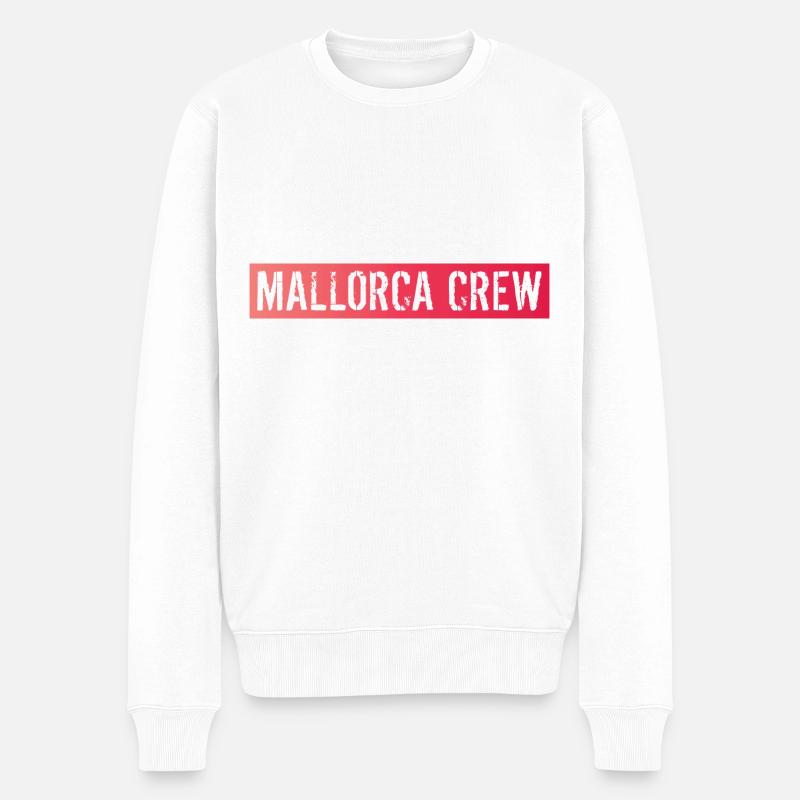 Majorque Équipage - Pull Premium bio Homme - blanc