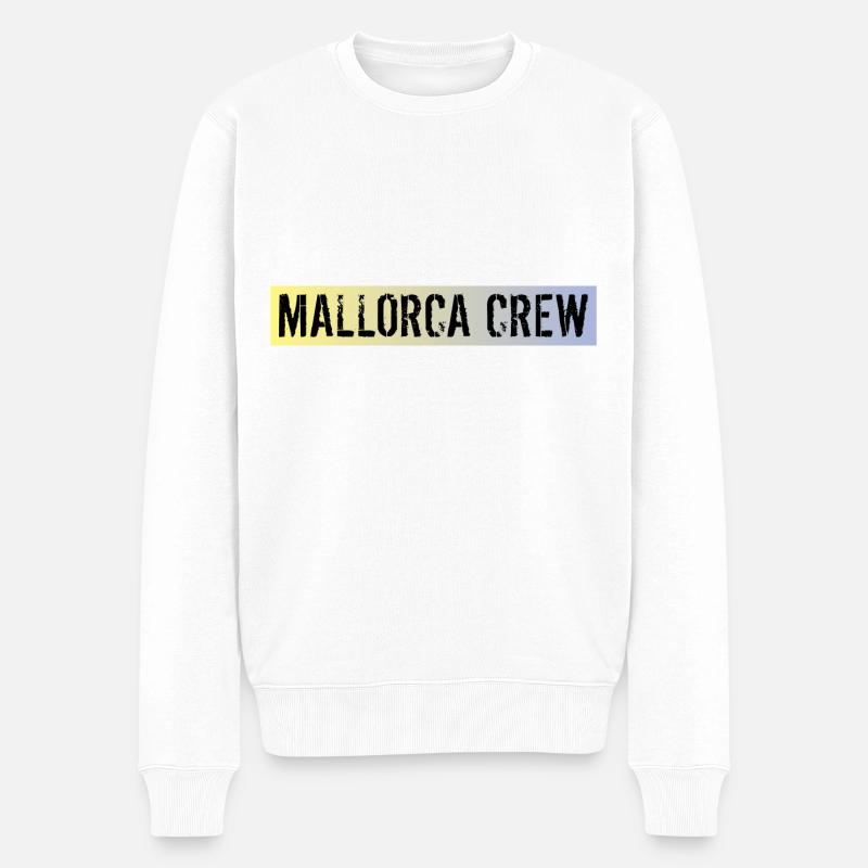 Majorque Équipage - Pull Premium bio Homme - blanc