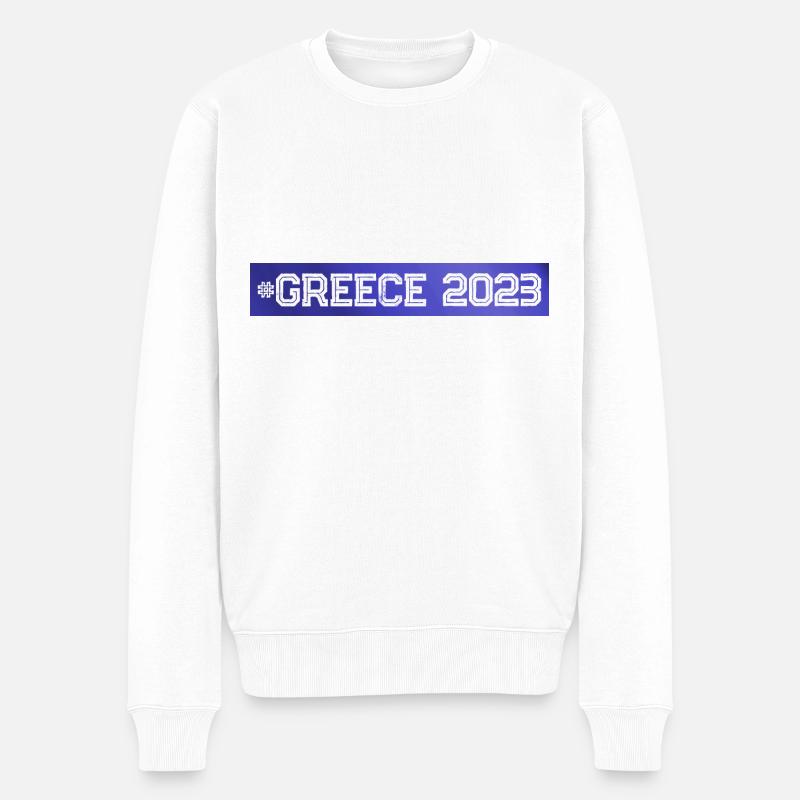 Grèce 2023 - Pull Premium bio Homme - blanc