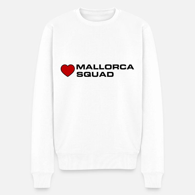 Mallorca Squad - Männer Premium Bio Pullover - Weiß