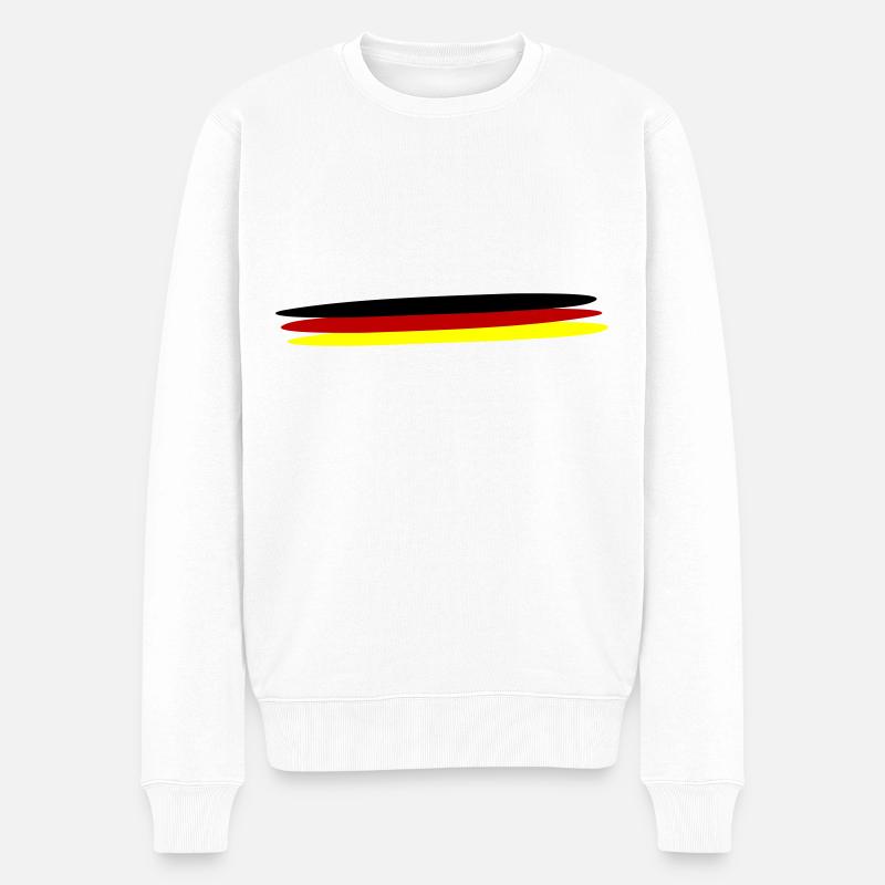 Drapeau de l’Allemagne - Pull Premium bio Homme - blanc