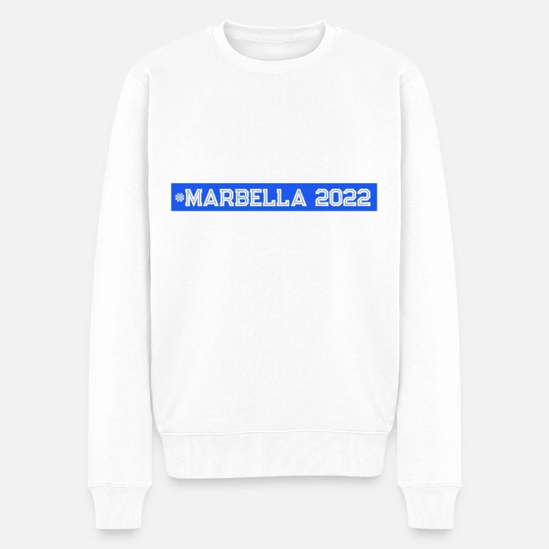 Marbella 2022 - Pull Premium bio Homme - blanc