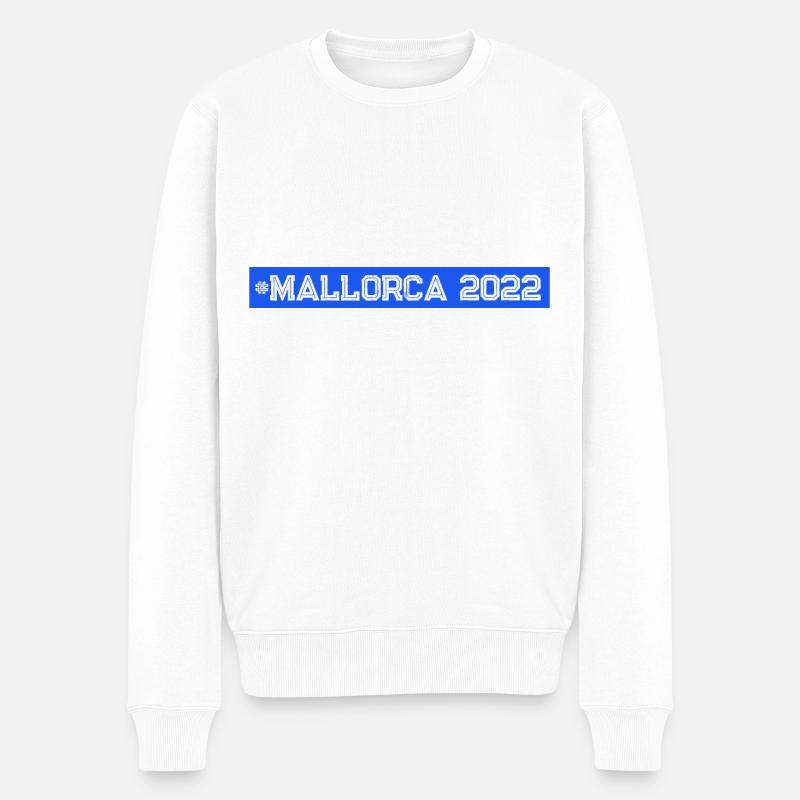 Mallorca 2022 - Männer Premium Bio Pullover - Weiß