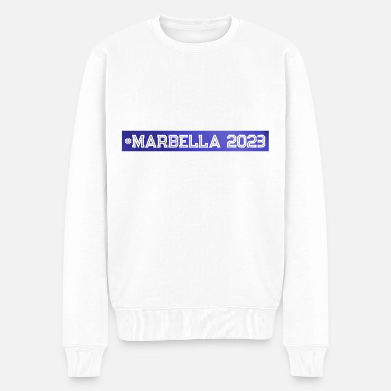 Marbella 2023 - Pull Premium bio Homme - blanc