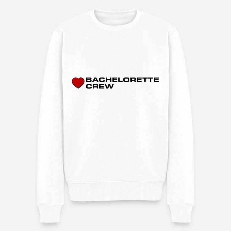 Bachelorette Crew - Männer Premium Bio Pullover - Weiß