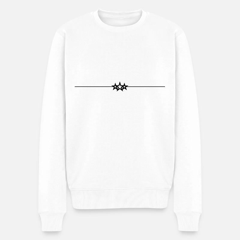 Élément de ligne d’étoile - Pull Premium bio Homme - blanc
