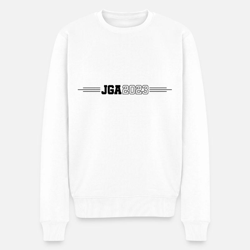 Jga 2023 Junggesellenabschied - Männer Premium Bio Pullover - Weiß