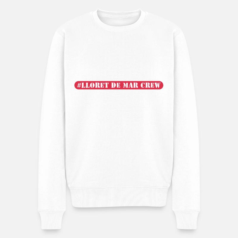 Lloret De Mar Crew - Männer Premium Bio Pullover - Weiß