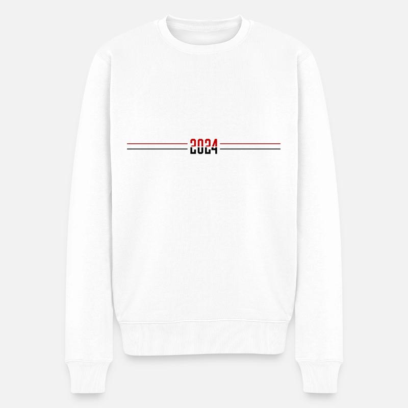 Ligne de l’année 2024 - Pull Premium bio Homme - blanc